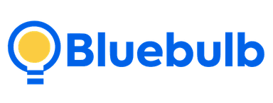 Blue bulb logo